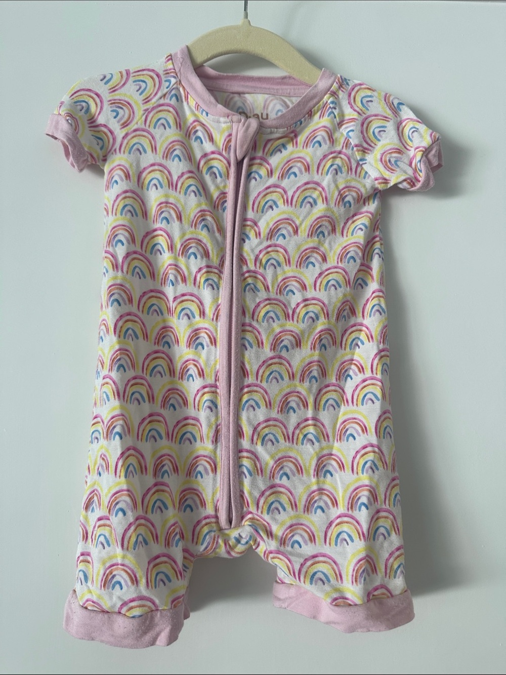 Little Sleepies Rainbow Print Romper
